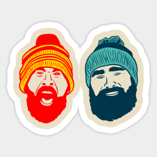 The kelce bros Sticker